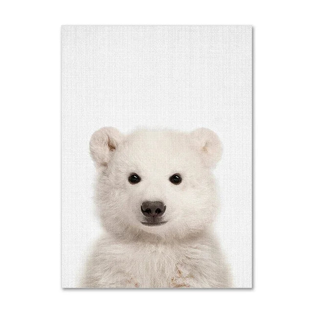 Tendresse Sauvage – Toile animaux décorative par Douce Home