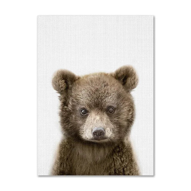 Tendresse Sauvage – Toile animaux décorative par Douce Home