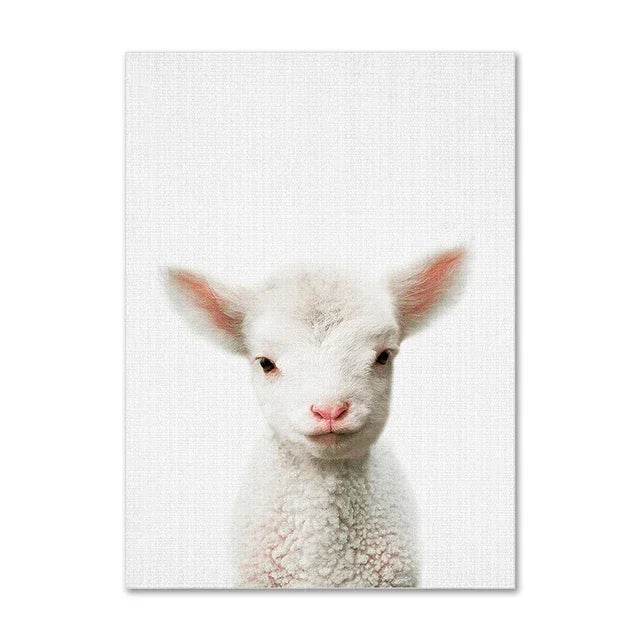 Tendresse Sauvage – Toile animaux décorative par Douce Home