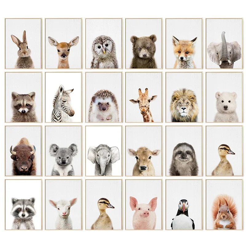 Tendresse Sauvage – Toile animaux décorative par Douce Home