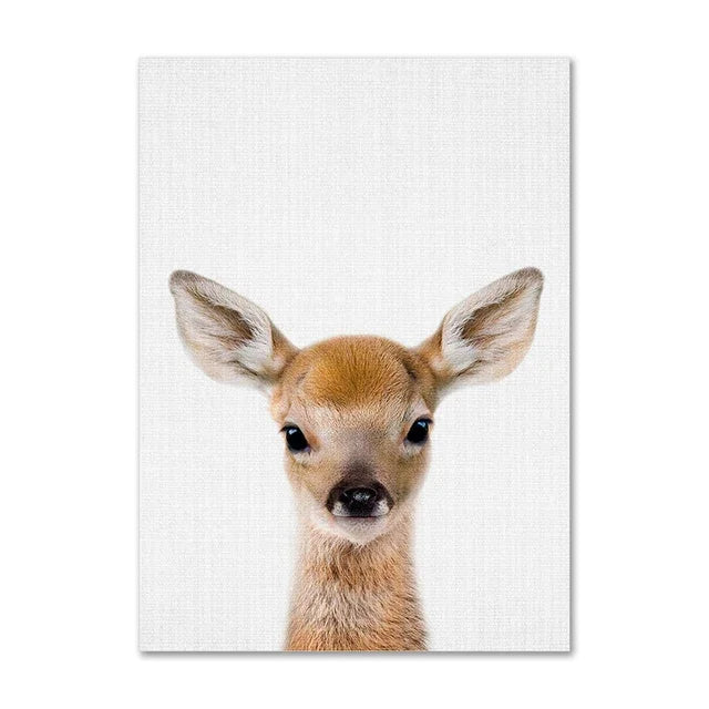 Tendresse Sauvage – Toile animaux décorative par Douce Home