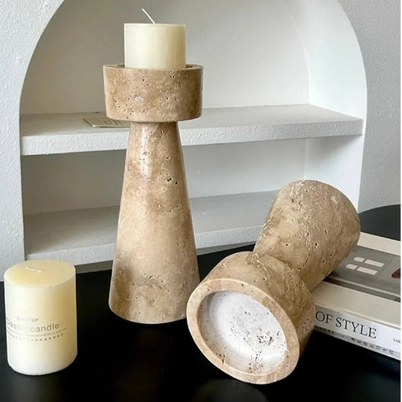 Mineral – Bougeoir en pierre naturelle par Douce Home