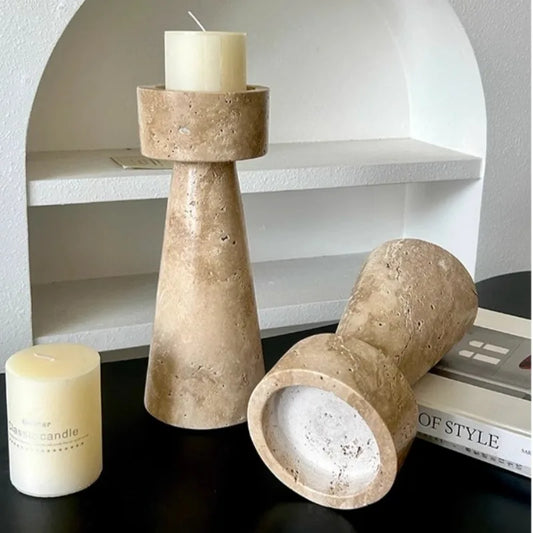 Mineral – Bougeoir en pierre naturelle par Douce Home
