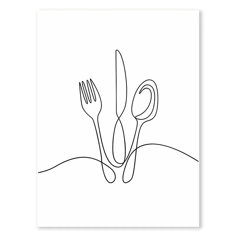 Ligne de Vie – Toile minimaliste par Douce Home