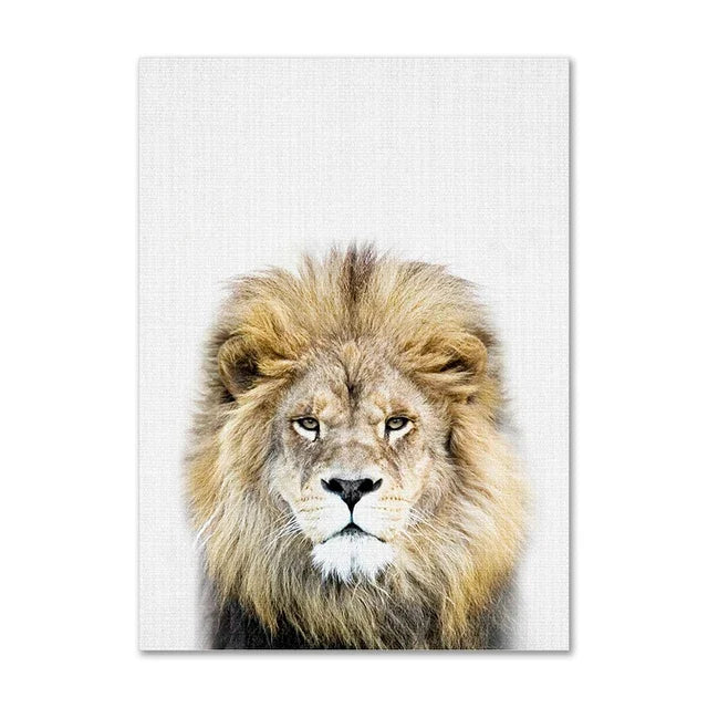 Tendresse Sauvage – Toile animaux décorative par Douce Home