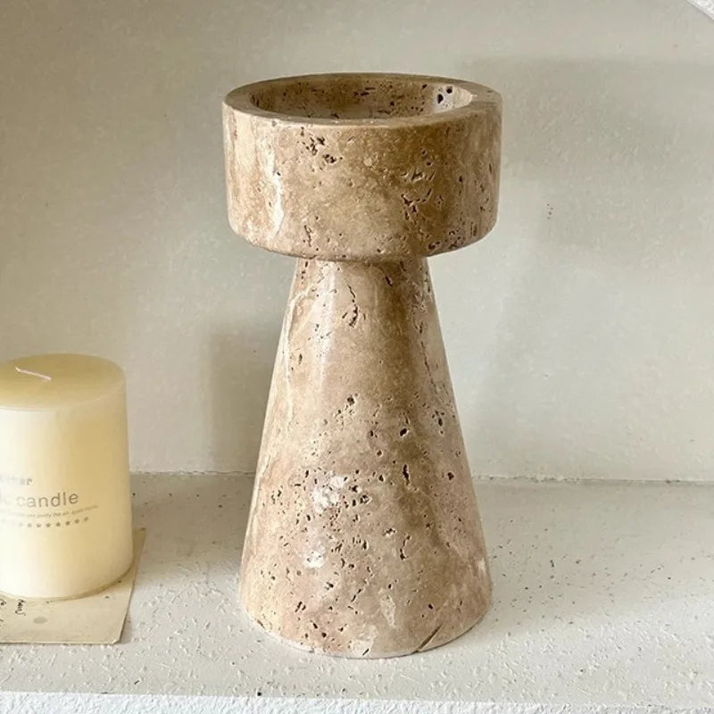 Mineral – Bougeoir en pierre naturelle par Douce Home