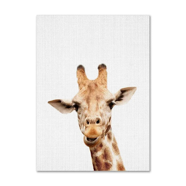 Tendresse Sauvage – Toile animaux décorative par Douce Home