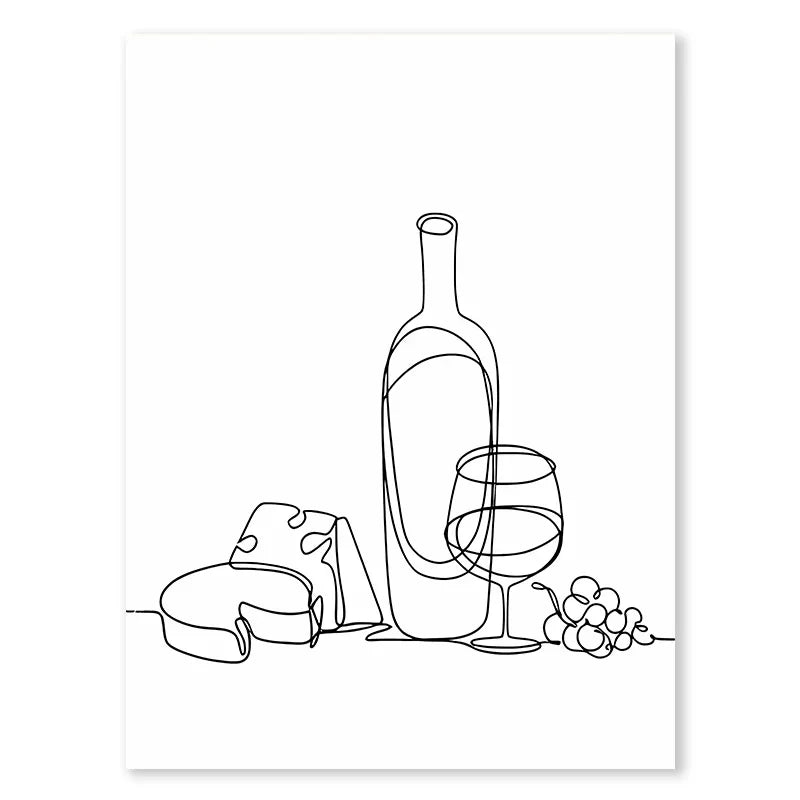 Ligne de Vie – Toile minimaliste par Douce Home